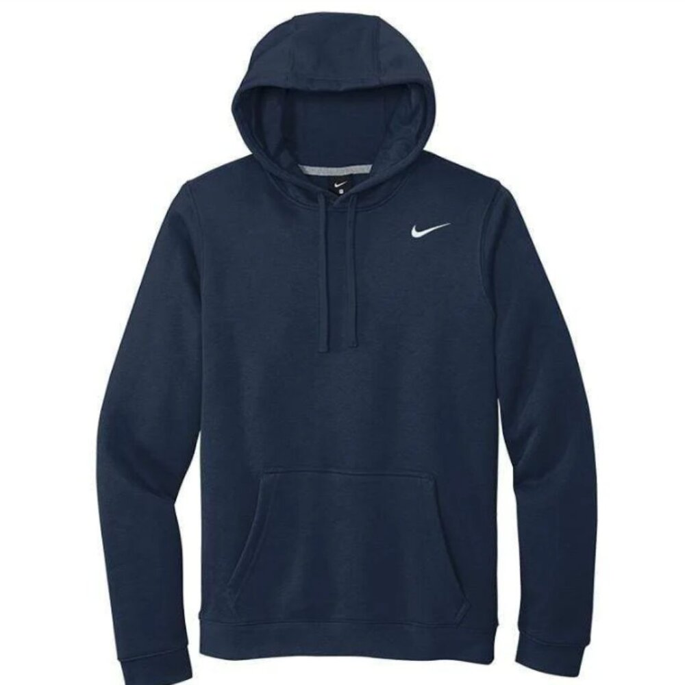 Nike Men's  Club Fleece  Pullover Hoodie Navy Blue